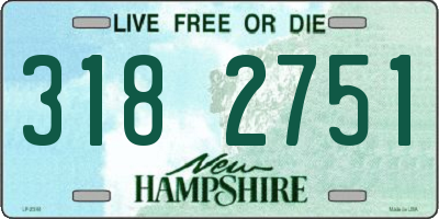 NH license plate 3182751