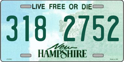 NH license plate 3182752