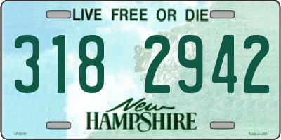 NH license plate 3182942