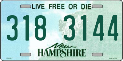 NH license plate 3183144