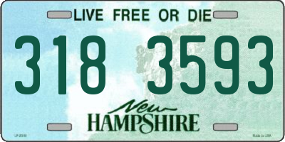 NH license plate 3183593