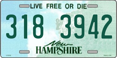 NH license plate 3183942
