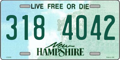 NH license plate 3184042