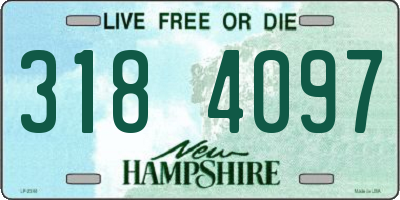 NH license plate 3184097