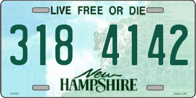 NH license plate 3184142