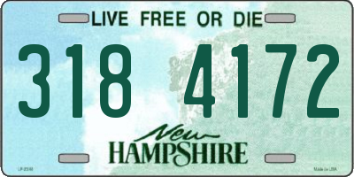 NH license plate 3184172