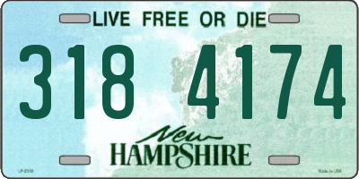 NH license plate 3184174