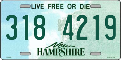 NH license plate 3184219