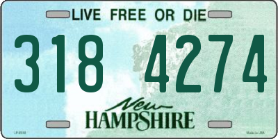 NH license plate 3184274