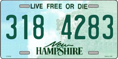 NH license plate 3184283