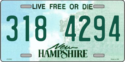 NH license plate 3184294