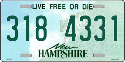 NH license plate 3184331
