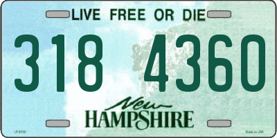 NH license plate 3184360