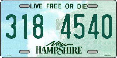 NH license plate 3184540