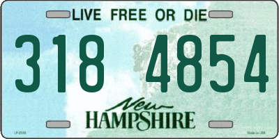NH license plate 3184854