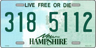 NH license plate 3185112