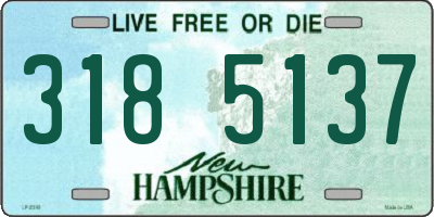 NH license plate 3185137