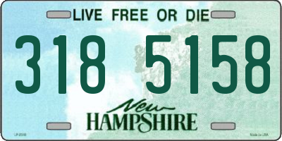 NH license plate 3185158