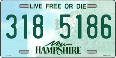 NH license plate 3185186