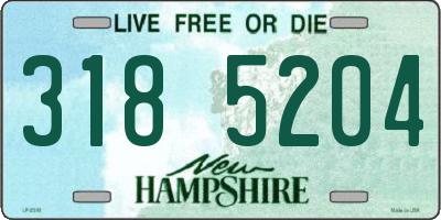 NH license plate 3185204