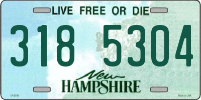 NH license plate 3185304