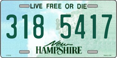 NH license plate 3185417