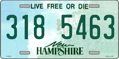 NH license plate 3185463