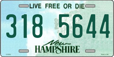 NH license plate 3185644