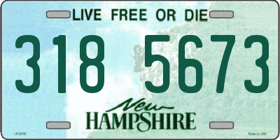 NH license plate 3185673