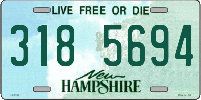 NH license plate 3185694