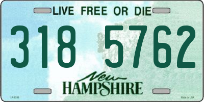 NH license plate 3185762