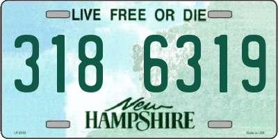 NH license plate 3186319