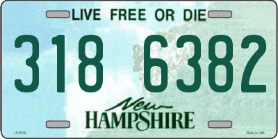 NH license plate 3186382