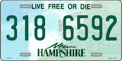NH license plate 3186592