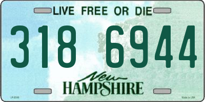 NH license plate 3186944
