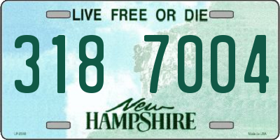 NH license plate 3187004