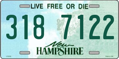 NH license plate 3187122