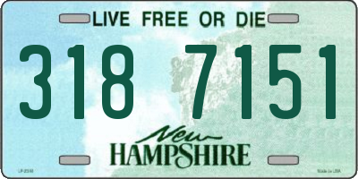 NH license plate 3187151