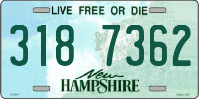 NH license plate 3187362
