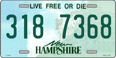 NH license plate 3187368