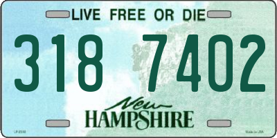 NH license plate 3187402