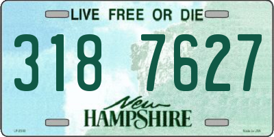 NH license plate 3187627