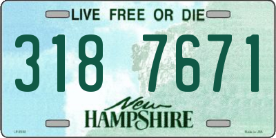 NH license plate 3187671
