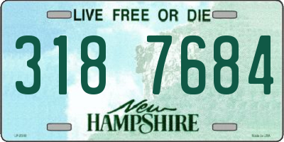 NH license plate 3187684