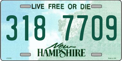 NH license plate 3187709