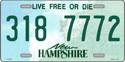 NH license plate 3187772
