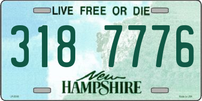 NH license plate 3187776