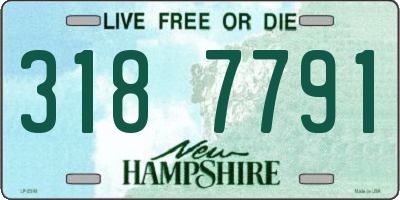 NH license plate 3187791