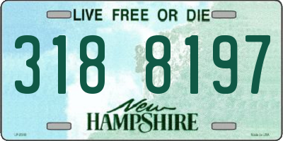 NH license plate 3188197
