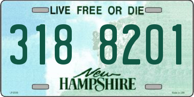 NH license plate 3188201
